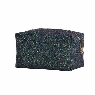 China Competitive Price Glittering Insect Glitter Make Up Custom Women Ladies Cosmetic Bag Beauty Bling Bag for sale