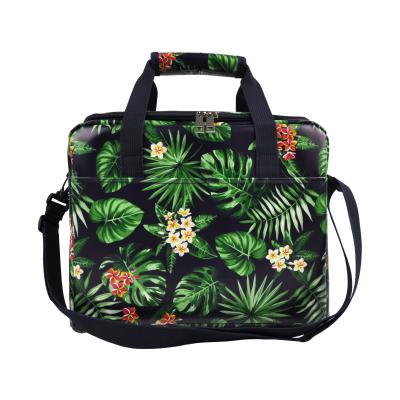 China Reusable Insulated Waterproof Palm Leaf Cooler Tote Bag Outdoor Travel Picnic Lunch Bag Box Cooler Bag for sale