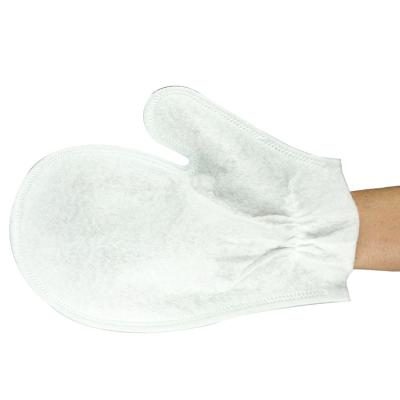 China Non Woven Disposable Non Woven Cleaning Cloth Glove Disposable Wash Gloves for sale