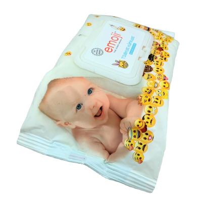 China Hot Sale 2021 Pure Natural Cotton Material Hygiene Disposable Baby Cleaning Wipes For Sensitive Skin for sale