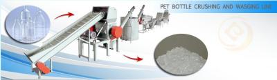 China Stainless Steel PET Bottle Recycling Machine for Water Bottle Crushing / Washing for sale