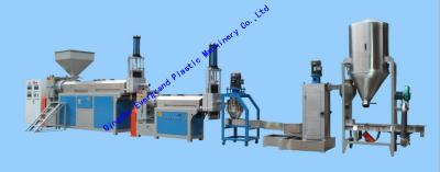 China LDPE HDPE PP Granule Making Machine , Hot Cutting Plastic Recycling Equipments for sale