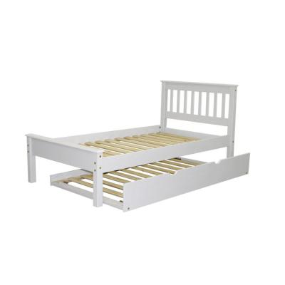 China For single white wooden twin bed from china twin supplier for sale