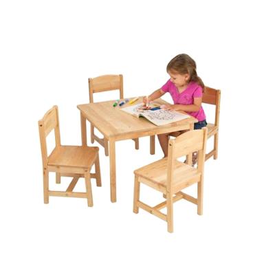 China Factory modern good quality manufacturer china dining table and chairs kids table and chair wood set for sale