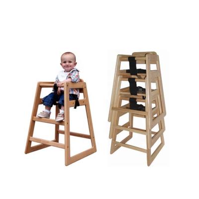 China Solid Wood Durable Portable Convenient Standard Feeding Solid Wood Baby Dining Wooden Umpire Chair Umpire Chair for sale