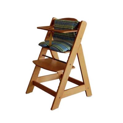 China Safe Cheap Stackable Solid Pine Wood Baby Solid Umpire Chair For Restaurant for sale