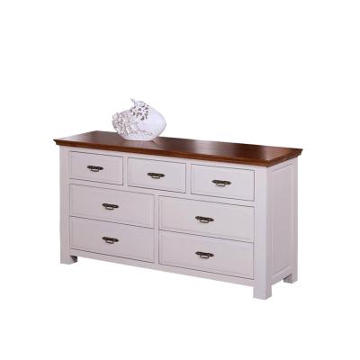 China Cabinet With 7 Drawers Customized Solid Wood Brown Storage Cabinet Drawers Bedroom Furniture for sale