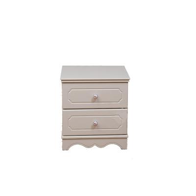 China Modern solid wood white wooden side table nightstands lamp table bed side table with drawers for sale