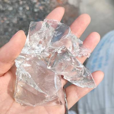 China Large Glass Rocks Stained Slag Glass Yard Garden Recycle Broken Crushed Glass Rock for sale