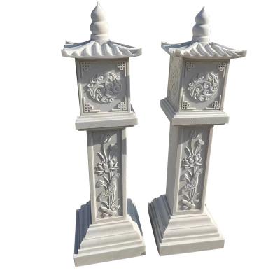 China Eco-friendly Cheap Stone Carving Japanese Pagoda Stone Garden Lanterns Lantern Stone Lanterns for sale