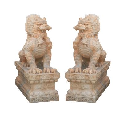 China Chinese Garden Sculpture Marble Animal Sculpture Carving Outdoor Stone Sculpture Price for sale