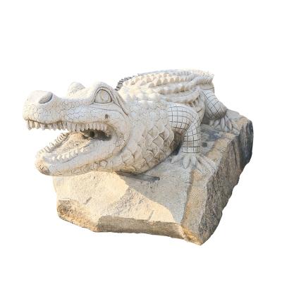 China Chinese Customized Life Size Carved Marble Sculpture Elephant /goat /lion /crocodile Statues Big Garden Stone Product For Sale for sale