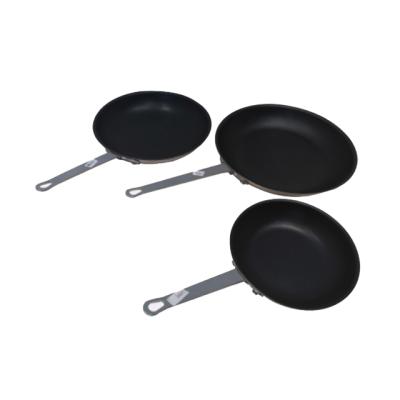 China Hotel sustainable restaurant LFGB (9pcs/set) certificated non-stick aluminum heavy gauge pan cookware kitchenware for sale