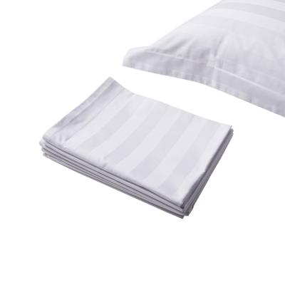 China Hotel guest room guest room canvas set 3cm spot stripe cotton pillowcase for sale