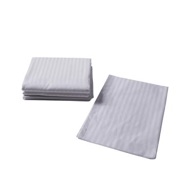 China Hotel Guest Room Anti-Static Canvas Set 1cm Spot Stripe Cotton Pillowcase for sale