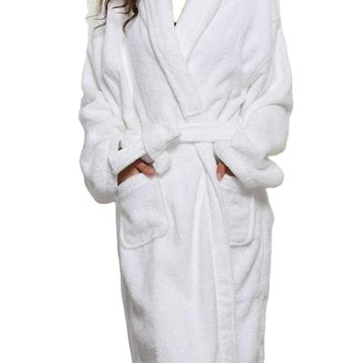 China Hotel Room Five Star Hotel Unisex Luxury Terry/Velvet Bathrobe Breathe Free Bathrobe for sale