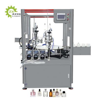 China Food Perfume Capping Machine Round Glass Bottle Filling Vial Capping And Labeling Machine for sale