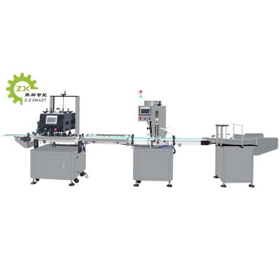 China Automatic Food Sanitizer Alcohol Bottle Liquid Spray Cans Filling Machine Production Line for sale