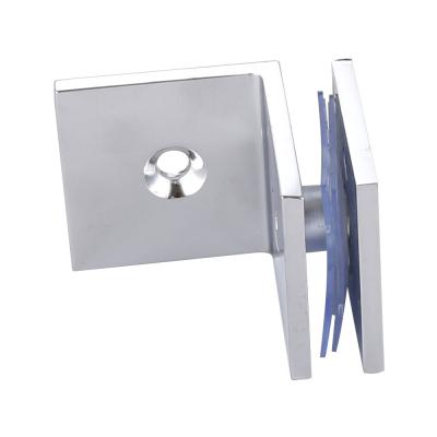 China Zinc Alloy Invisible Glass Door Pivot 90 Degree Modern Unilateral Clip Screw Shower Repair Closer Hinge for sale