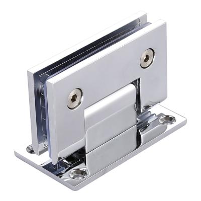 China Modern 90 Degree Zinc Alloy Glass To Wall Hinge Wall Mounted Hinge For Shower Fitting for sale