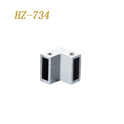 China 8-12mm Shower Room Accessories Glass Connector Fitting 90 Degree Tube Connector Bracket for sale