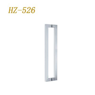 China 8-12mm cheap price 201 stainless steel glass shower room handle 25*25 tube 440 pitch shower room handle for sale