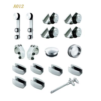 China 8-12mm Glass Shower Door Stainless Steel Roller Sliding Door Accessories Shower Room Wheel Sliding Door Glass Hanging Rolling Fittings for sale