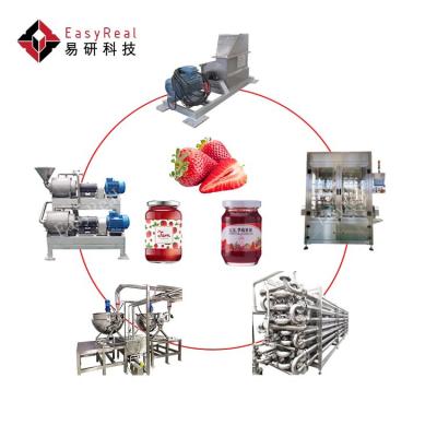 Cina Small Compact Complete Strawberry Jam Processing Production Line Strawberry Jam Machine in vendita