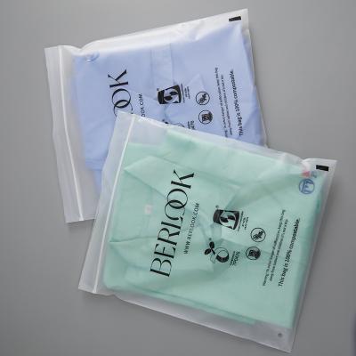 China BIODEGRADABLE Clear Biodegradable Clothing And Cat Food Bags Ziplock 100% Biodegradable Cornstarch Eco-friendly Dissolvable Plastic Bags With Logo for sale