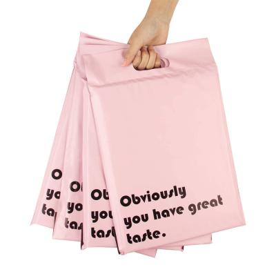 China Postage Courier/Ship Mailing Packaging Poly Mailer Mailing Bag Pink You've Got Tasteful Poly Mailers With Handle for sale