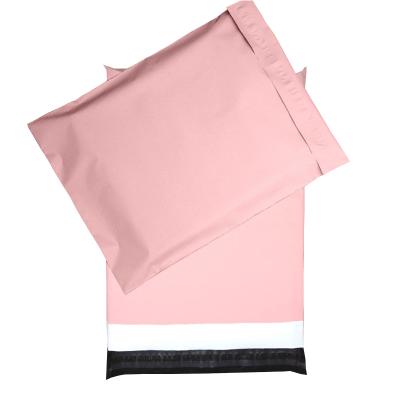 China Postage / Ship Custom Printed Biodegradable Pink Poly Mailers Envelope Mailing Plastic Shipping Packaging Bag for sale