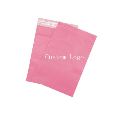 China Custom Plastic Postage Pla/Ship Poly Mailing Mailing Envelope Clothing 100% Eco Friendly Mailing Compostable Pink Biodegradable Bag for sale