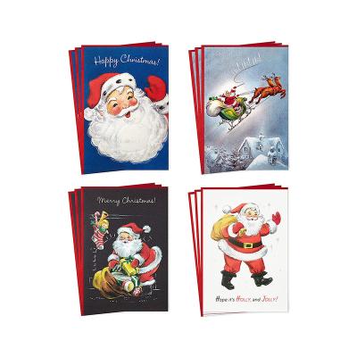 China paper & Cardboard Venta Caliente 2022 2023 Navidad Christmas Cards Pack Printing Card For Gifts Greeting Present Invitation for sale