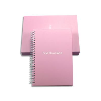 China 2023 Hardcover Notebook Notebook Pink Girl Enrolls Customizable Hardcover Notebook Spiral Binding for sale