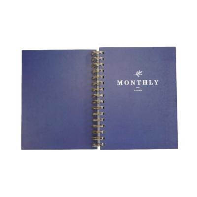 China 2023 Custom Hardcover Printing Planner Hardcover Book Printing Factory Price Notebook Monthly Journal 2023 for sale