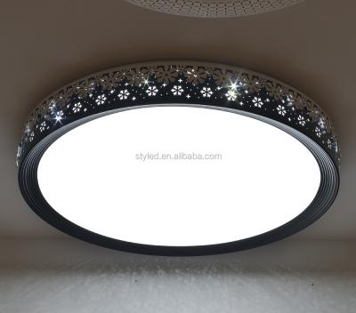 China Surface Mounted Plafon Led Round Three Color Change Led Ceiling Light For Living Room for sale