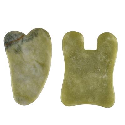 China Stone Natural Jade Sha Face Gua Sha Tool Kit Gua Sha Massager Tool Panel For Beauty Body Care for sale