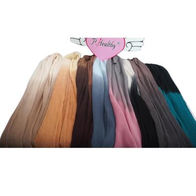 China New Fashion 2022 Factory Price Fashion Ombre European American Chiffon Shawl Muslim Hijab Scarf for sale