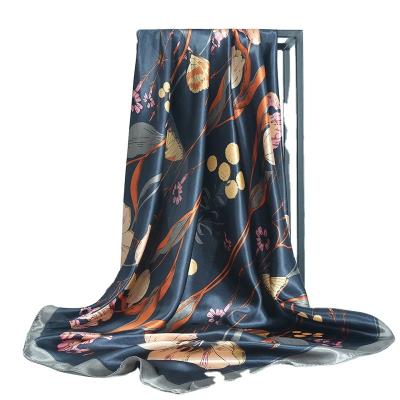 China Latest European American Design Tudung Bawal Square Hijabs Women Digital Printed Smooth Scarf Malaysia Scarves for sale