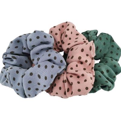 China Scrunchies 2022 New Design Polyester Women Muslim Hair Scrunchies Beautiful Polyester Hair Scrunchies for sale