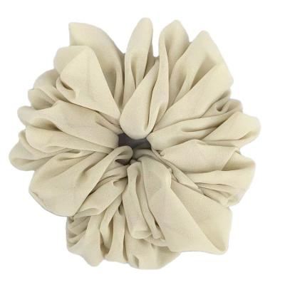 China Scrunchies 2022 Beautiful Cheap Chiffon Scrunchies New Design Women Chiffon Muslim Hair Scrunchies for sale