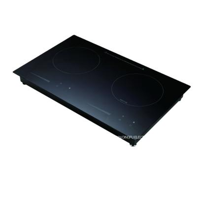 China Hotel Electric Induction Cooktop 2 Burner 220V CE CB 3400W for sale