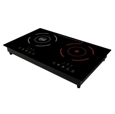 China Hotel Dish Electric Induction Cooker With 2 Zone CE Certificate 3400W for sale