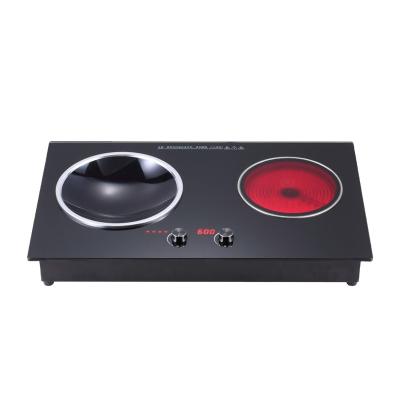 China Hotel Factory Price Multifunctional Ceramic Double Burners Induction Cooker Glass for sale