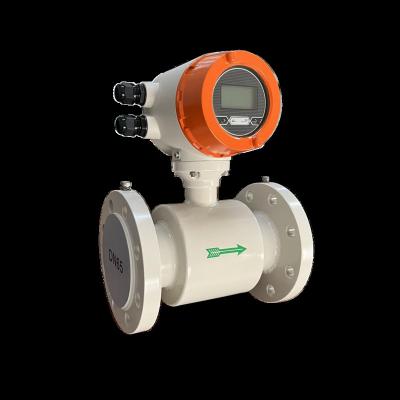 China 1.0% 4-20mA RS485 SUS316L/HB/HC/Titanium/Tantalu Pulse Outputs 0.5% Flow Meter For Water Beverage Flow Meter Liquid Magnetic Price for sale