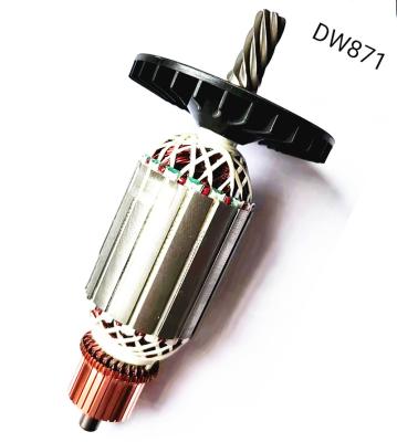 China Copper Tools Spare Parts DW871 Full Armature Rotor And Other Accessories for sale