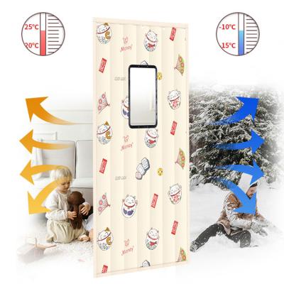 China Winter Insulated Soundproof Fading Warm Cold Non Partition Windproof Curtain Door For Household Door School for sale