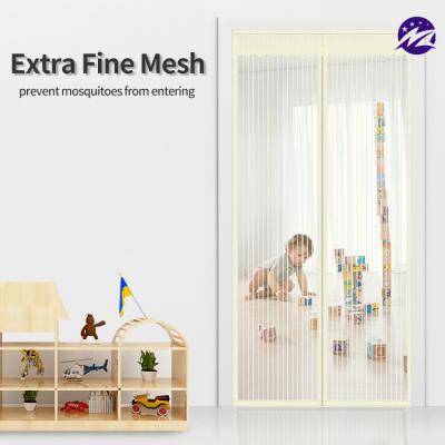 China Modern Weaving Magnetic Insect Proof Gnat Mesh Fly Screen Curtain Window Door for sale