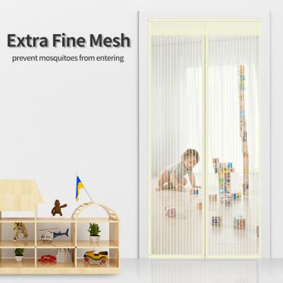 China Modern Open Easily And Close Automatically Repellent Magnetic Anti Mosquito Net Curtain Door Fine Mesh Screen for sale