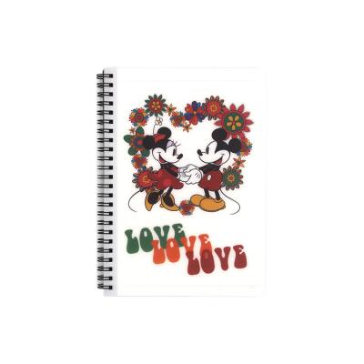 China Horizontal Spiral Stroke Micky A5 Thick Luxury Spiral Notebook Coil Hardcover Book Inner Page for sale